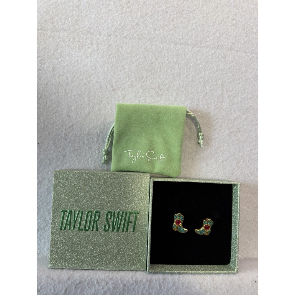 Taylor Swift Rhinestone Boot Western Earrings - Taylor Swift Summer Collection